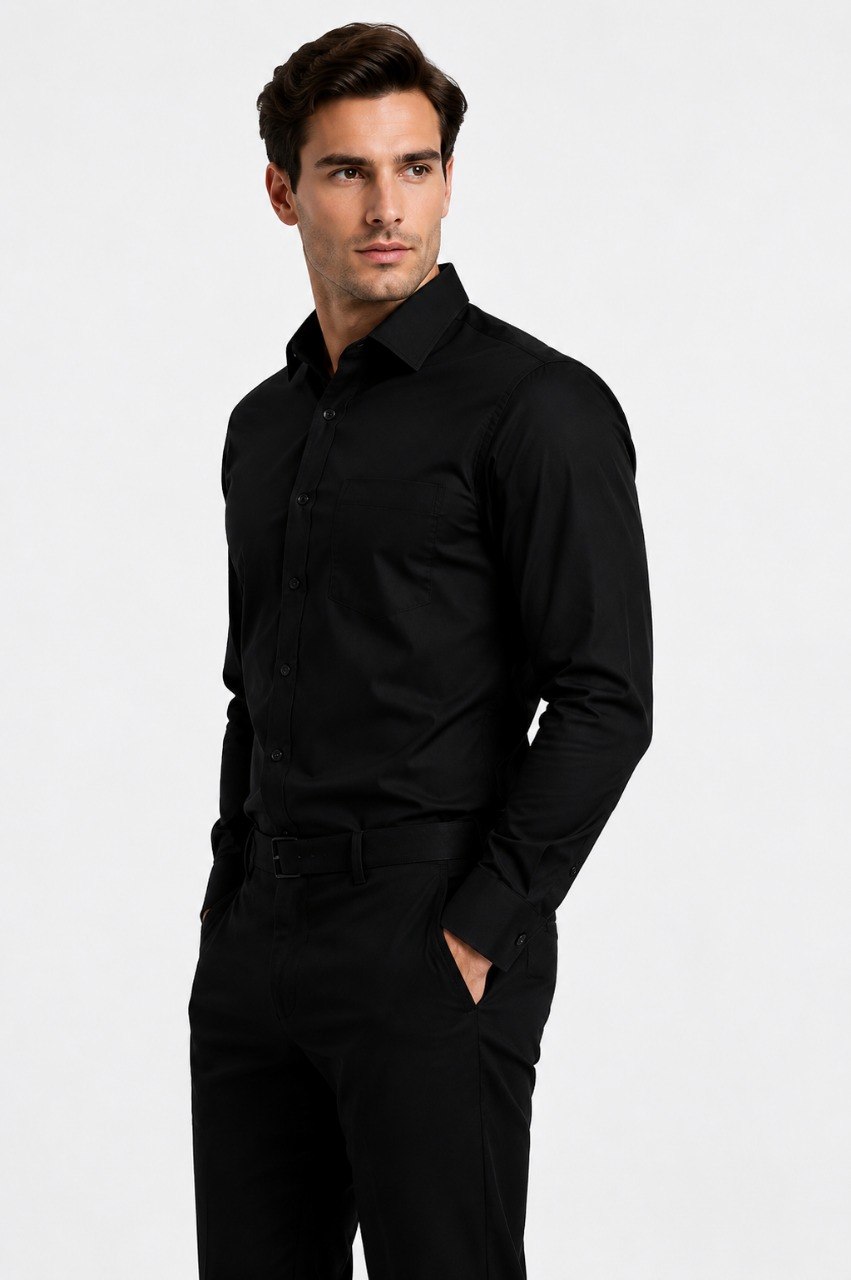 WhatsApp Image 2026-06-02 at 11.38.29 AM (2) Men's Black Formal Shirt - Image 3