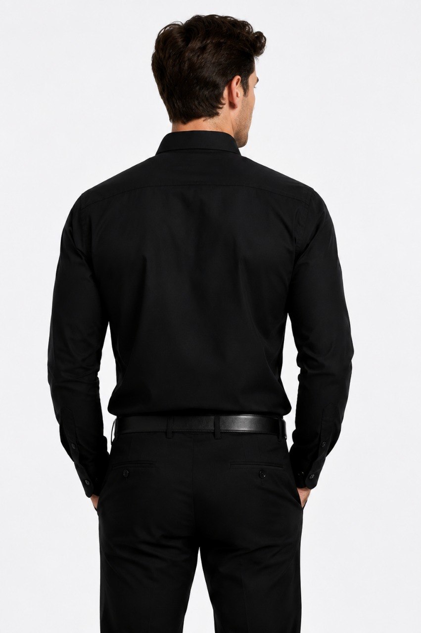 WhatsApp Image 2026-06-02 at 11.38.30 AM Men's Black Formal Shirt - Image 4