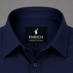 Men's Formal Navy Blue Shirt