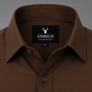 Men's Formal Brown Shirt